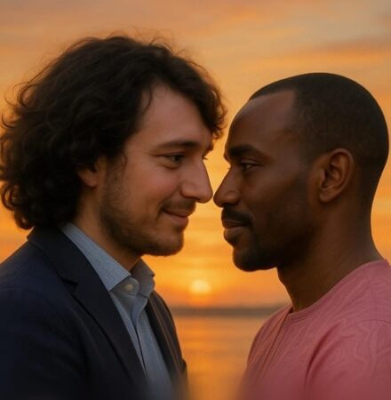 Dimitri Sitiy, chef du groupe Wagner en Centrafrique à gauche, et Hassan Bouba, ministre de l'élevage et de la santé animale à droite, dans une image amoureuse