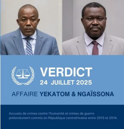 Alfred Yekatom et Patrice-Edouard Ngaïssona