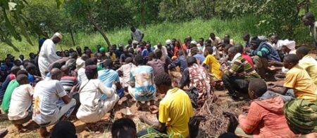 La cérémonie funeraire du décès du jeune tué sur le site minier de 5 Kilos, dans la Vakaga, le lundi 15 septembre 2025