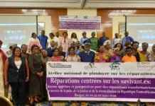 Atelier national de plaidoyer à Bangui, les 4 et 5 mars 2026 : la République centrafricaine appelle à des réparations durables pour les femmes meurtries par les conflits Atelier national de plaidoyer à Bangui, les 4 et 5 mars 2026 : la République centrafricaine appelle à des réparations durables pour les femmes meurtries par les conflits