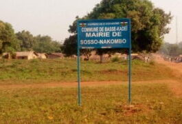 Pancarte-mairie-de-Sosso-Nakombo-IMG_4199 Centrafrique : exploitation minière chinoise dans le Mambéré-Kadéï, les jeunes de Sosso-Nakombo s’alarment contre le pillage à grande échelle de leur territoire.