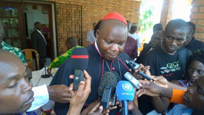 Le cardinal centrafricain Dieudonné NZapalainga cardinal-dieudonne-nzapalainga-conference-presse-fete-nationale Centrafrique : Les quatre vérités de Nzapalainga sur la sécurité