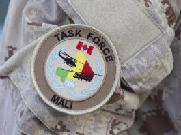 badge des soldats canadiens de la Minuscma