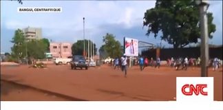 image d'illustration de manifestation à Bangui l'année dernière.