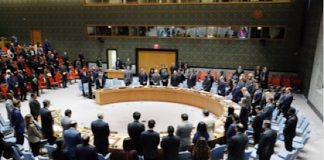 Le Conseil de sécurité de l'ONU le 22 octobre 2018.