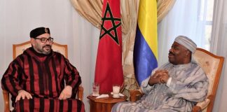 Le roi Mohamed VI et le Président Ali Bongo à Rabat au Maroc. CopyrightDR.