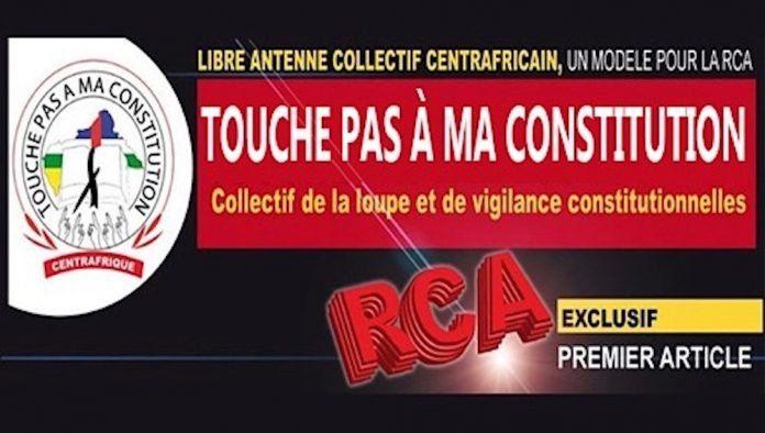 Banière du collectif touche pas à ma constitution en République centrafricaine collectif-touche-pas-à-ma-constitution-en-Centrafrique-bannière- RCA : le Collectif « Touche pas à ma constitution » dénonce le caractère pléthorique du Gouvernement d’Union Nationale.