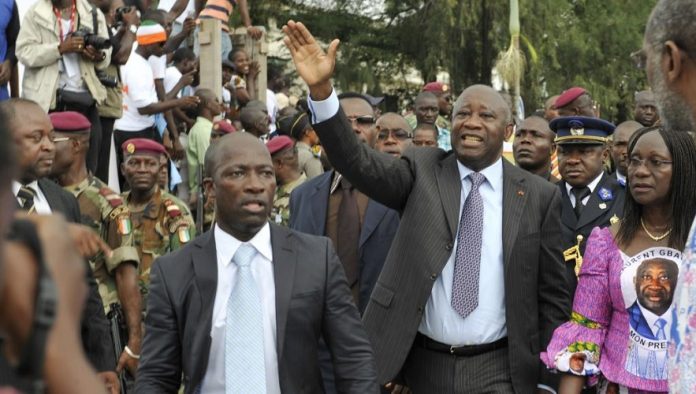 Gbagbo-et-Blé-Goudé CôteIvoire: acquitté par la CPI, Blé Goudé espère un retour de Gbagbo