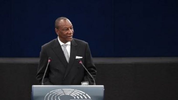 le-président-guinéen-alpha-condé-sadresse-aux-députés-européens-lors-dune-session-pléniaire-à-strasbourg-en-france-le-29-mai-2018 Démission surprise du ministre de la justice en Guinée