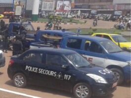 patrouille-des-forces-de-l’ordre-à-Bangui-le-15-mars-IMG_15mars2018192646 Centrafrique : un homme arrêté avec 2500 machettes par l’OCRB à Bangui.