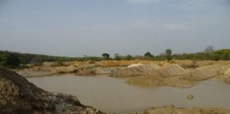chantier minier chinois à Bozoum en Centrafrique