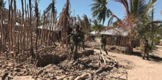 Des militaires de l'armée du Mozambique dans le nord du pays après une attaque