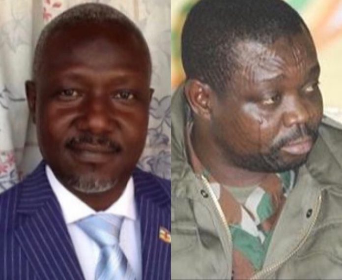 De gauche à droite Mohamed Dhaffane de la SRPJ et Abdoulaye Miskine du FDPC dhaffane-mohamed-et-abdoulaye-miskine-combinée-750x613 Centrafrique : création d’une nouvelle coalition des rebelles.