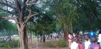 Les déplacés de Birao suite aux affrontement entre le FPRC et le MLCJ le 1 septembre 2019. Copyright2019
