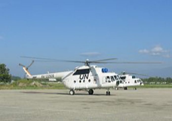 hélicoptère-nations-unies-blanc-par-wikipédia-pour-illustration Crash hélico Minusca,  la nouvelle du capitaine sénégalais blessé rassure.