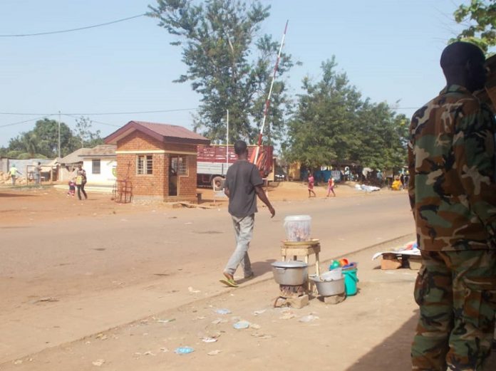 poste-gendarmerie-barrière-du-PK9-à-Bimbo 8 détenus en cavale à la gendarmerie de Mbaïki.