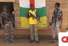 Des miliciens d'autodéfense du quartier PK5 dans le troisième arrondissement de Bangui. CopyrightCNC.