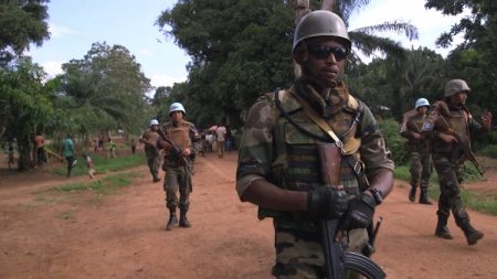 Image d'illustration d'une patrouille mixte FACA-Minusca à Bangassou. CopyrightCNC.