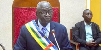 Le Président de l'assemblée nationale centrafricaine Moussa Laurent Gon-Baba. CopyrightDR
