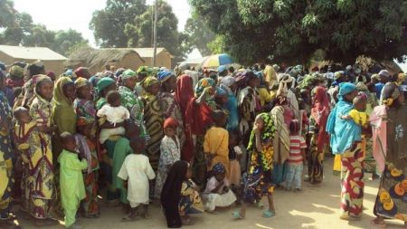 des réfugiés centrafricains regroupés sur un site à l'Est du cameroun par le HCR