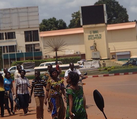Centre-ville de Bangui, capitale de la Centrafrique. CopyrightCNC