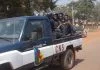 Une patrouille de la compagnie nationale de sécurité (CNS) dans une rue de Bangui. Photo CNC / ickael Kossi