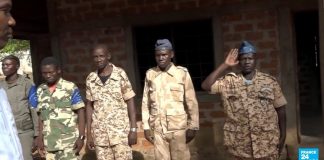 Les combattants rebelles du FPRC à Ndélé le 11 aout 2017. Photo CNC. CopyrightCNC.