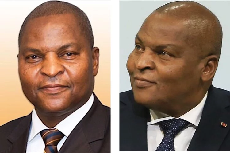 Le Chef de l'État Faustin Archange Touadera à gauche et à droite. Le-chef-de-lÉtat-Faustin-Archange-Touadera-à-gauche-et-le-premier-vice-Président-de-lAssemblée-nationale-Jean-Symphorien-Mapenzi-à-droite.-Photo-combinée-par-CNC-le-25-février-2020 CENTRAFRIQUE : TOUT EXERCICE DU POUVOIR AU DELÀ DU MANDAT CONSTITUTIONNEL EST ILLÉGAL. 