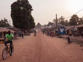 Ville de Paoua, au nord-ouest de la République centrafricaine.