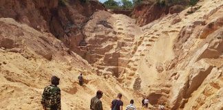 Exploitation minière de la société russe Lobaye Invest à Ndassima, aux environs de Bakala, dans la préfecture de la Ouaka, au centre de la République centrafricaine. CopyrightCNC
