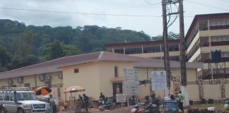Centre hospitalier et universitaire de Bangui, le 15 mai 2020. Photo CNC / Fortuné Bobérang.