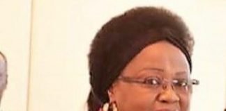 Madame Honorine-Flore Sylvie MAGBA, l'Ambassadrice de la RCA auprès de la République de Côte d'Ivoir lors de la cérémonie de présentation de sa lettre de créance au Président ivoirien Alassane Dramane OUATTARA le 14 novembre 2019. Copyrightprsident ivoirienne