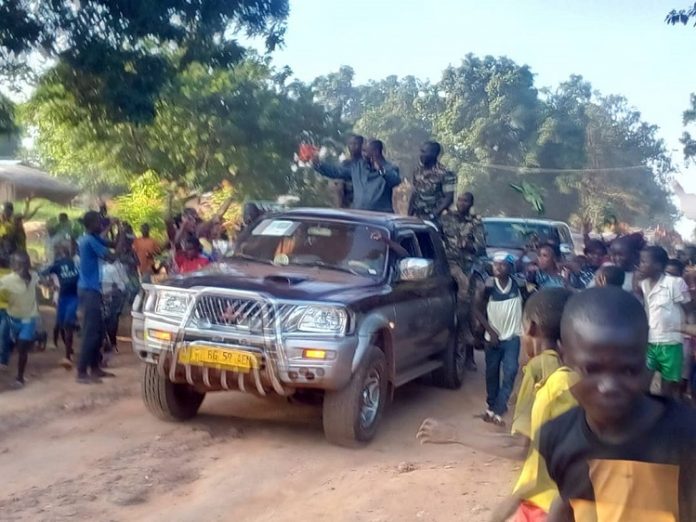 L'ex Président de la République François Bozizé en caravane à Bossangoa copyright CNC/ Jefferson Cyrille YAPENDE / 18/09/20 bozize-a-bossangoa RCA : François Bozizé accueilli en sauveur à Bossangoa