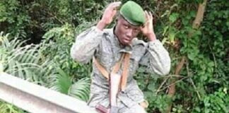 soldat Panga Côme qui s'est suicidé le 27 novembre 2020 au quartier Benz-vi à Bangui