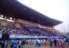 meeting de touadera dans le stade 20 000 places à bangui le 19 décembre 2020