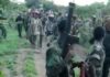 les combattants rebelles de l'UPC dans la fôret du Mbomou, en République centrafricaine.