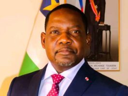 Le premier ministre centrafricain Firmin Ngrebada