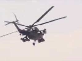 Un hélicoptère des mercenaires russes dans la Nana-Mambéré