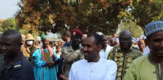 Hassan Bouba à Bambari, le 24 décembre 2021
