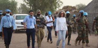 La Représentante spéciale adjointe du Secrétaire général des Nations Unies et Coordinatrice humanitaire pour la Centrafrique, Denise Brown, a séjourné du 27 au 28 janvier 2022 dans la préfecture de la Vakaga