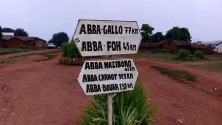 La ville de Abba, dans la préfecture de la Nana-Mambéré, au nord-ouest de la République centrafricaine. CopyrightCNC