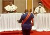 Prestation de serment du Président Touadera le 30 mars 2021 à l'assemblée nationale à Bangui. Copyright