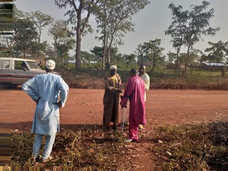 Dans le village Bouboui, au PK 45 de Bangui sur la route de Boali
