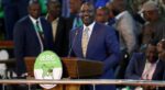 William Ruto s'exprime après avoir été déclaré vainqueur de l'élection présidentielle au centre national de décompte de l'IEBC, à Nairobi, au Kenya, le 15 août 2022.