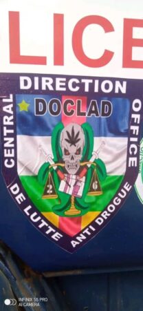 Insigne de l'office central de lutte antidrogue OCLAD Centrafrique