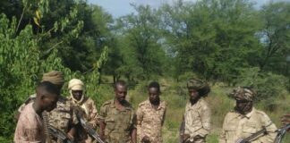Une partie des otages pris par les arabes soudanais sur le territoire centrafricain