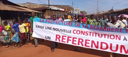 marche des partisans de Touadera ce samedi 22 octobre 2022