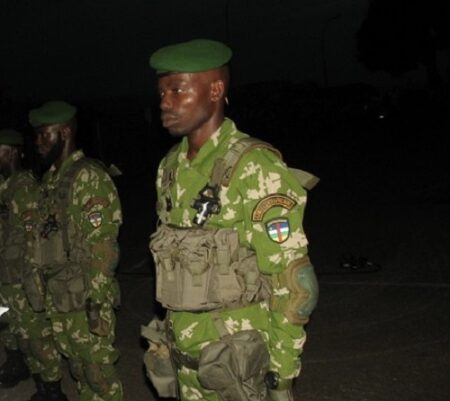 un éléments de la garde présidentielle à Bangui