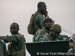 des soldats FACA lors d'une patrouille