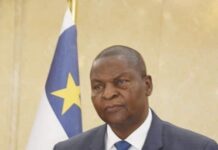 Le Chef de l'État centrafricain Faustin Archange Touadera
